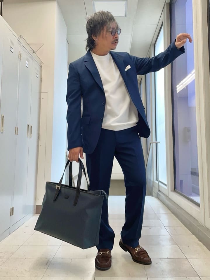 MAKOTO AIさんの「TAKEO KIKUCHI｜【COOL CITY WEAR】アーバンクール ジャケット /接触冷感・吸水速乾」を使ったコーディネート
