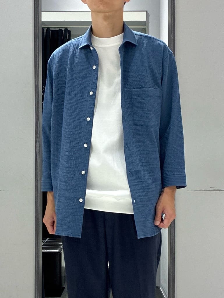 わいずみさんの「TAKEO KIKUCHI｜【抗菌防臭／5サイズ展開】ハイゲージポンチ Tシャツ」を使ったコーディネート