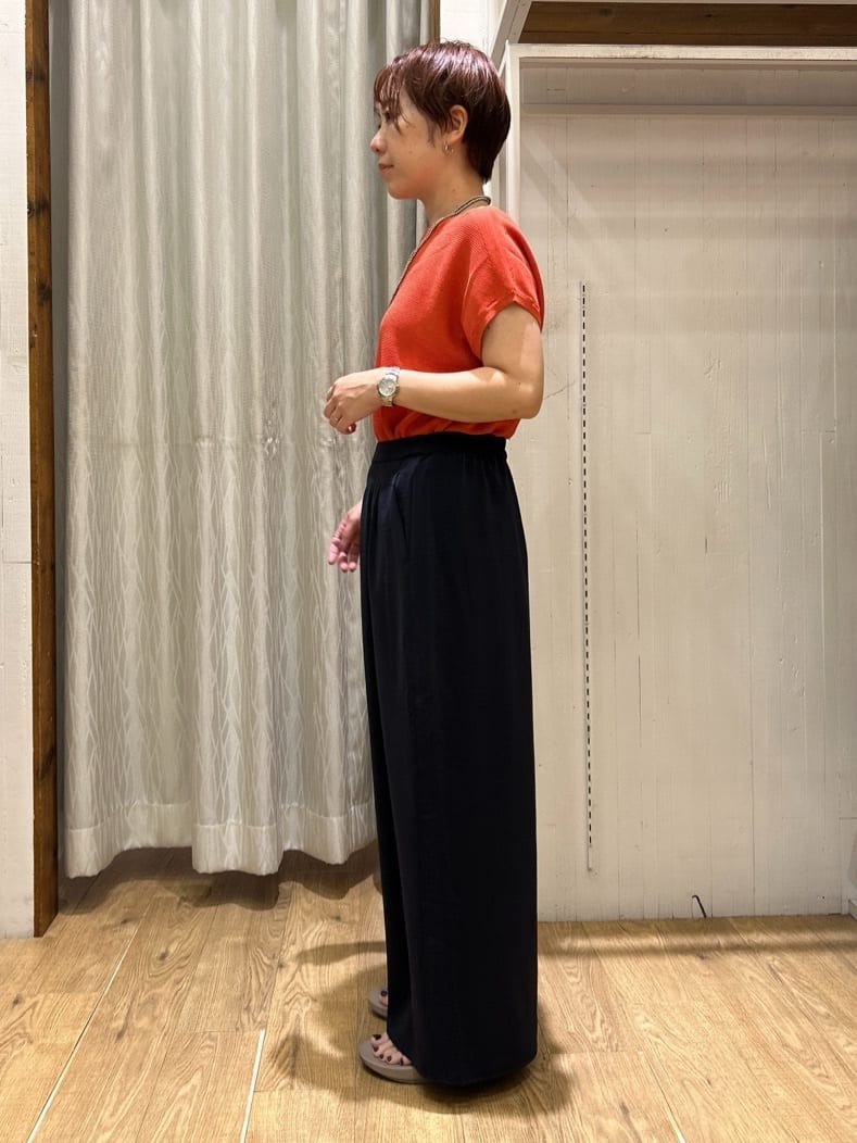 ga_riさんの「THE SHOP TK｜【6色展開】さらさらフレンチニット【毛玉になりにくい/洗濯機OK】」を使ったコーディネート