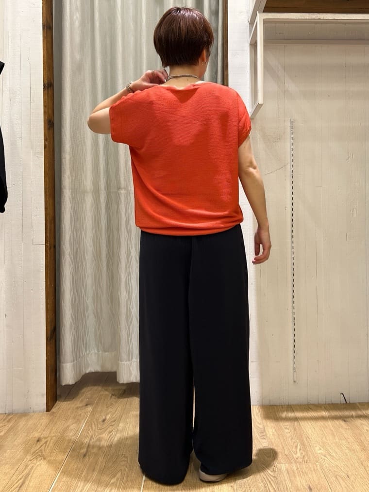 ga_riさんの「THE SHOP TK｜【6色展開】さらさらフレンチニット【毛玉になりにくい/洗濯機OK】」を使ったコーディネート