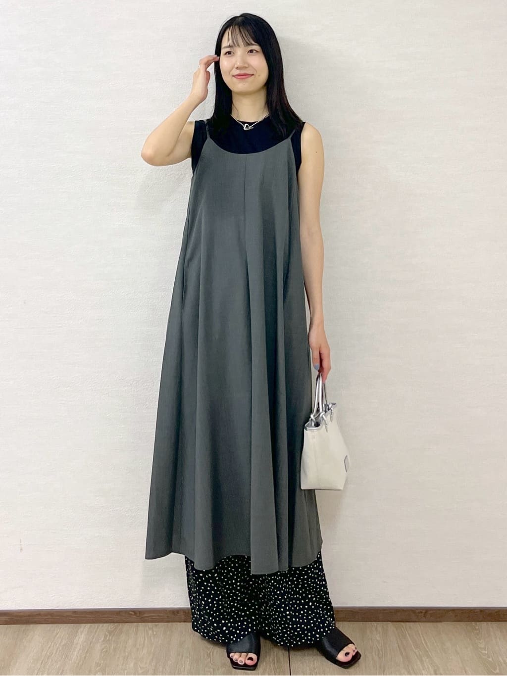 sachikoさんの「OPAQUE.CLIP｜ハートマンテル ボールチェーンネックレス」を使ったコーディネート