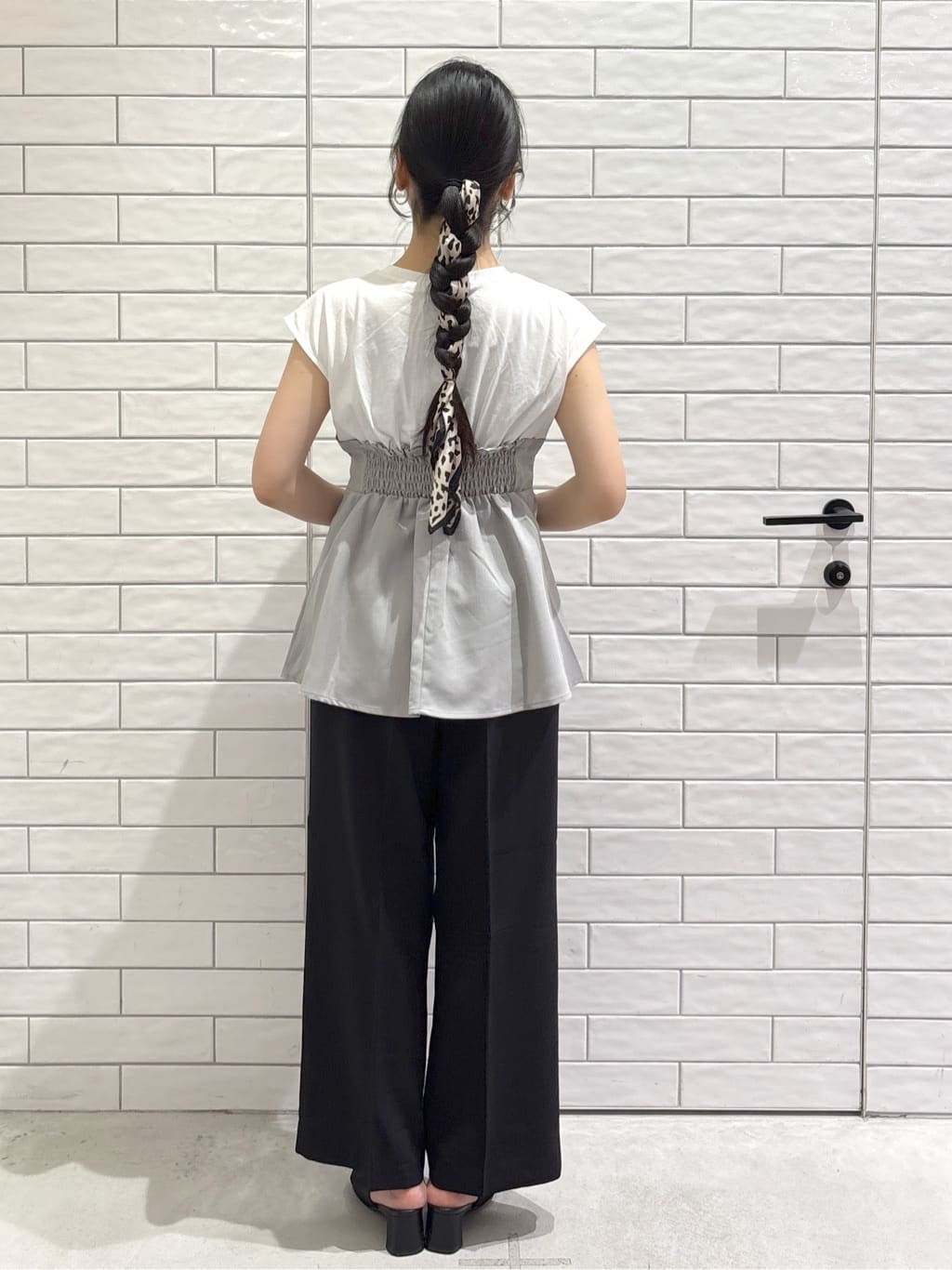 ayumiさんの「OPAQUE.CLIP｜ビスチェドッキングカットソー【洗濯機洗い可】」を使ったコーディネート