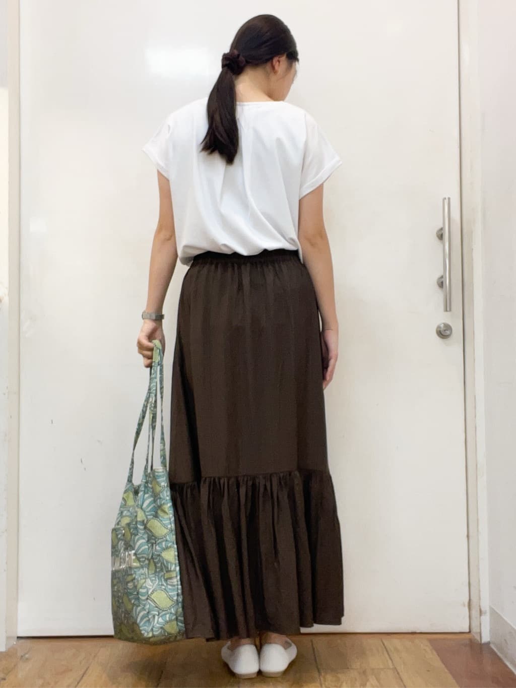 sakiさんの「SHOO･LA･RUE｜◆【洗える】透かし編みニットパンプス」を使ったコーディネート