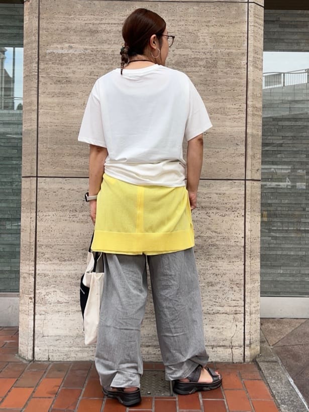 harusakuさんの「SHOO･LA･RUE｜【S-LL/ひんやり/UV】選べる6柄でそれぞれ欲しくなる プリントTシャツ」を使ったコーディネート