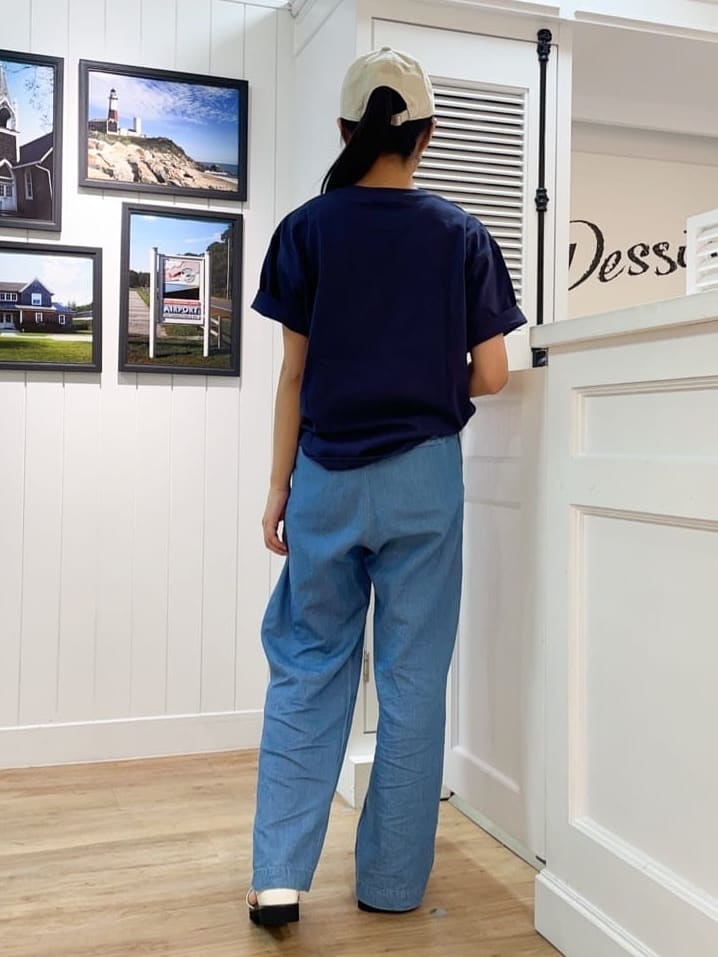 yasuokaさんの「Dessin｜ロゴ刺繍Tシャツ」を使ったコーディネート