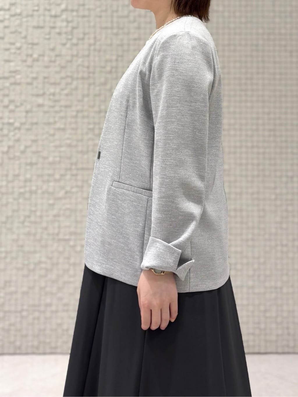 sakuさんの「INDIVI｜【UVケア】エアリージョーゼット キャミワンピース」を使ったコーディネート