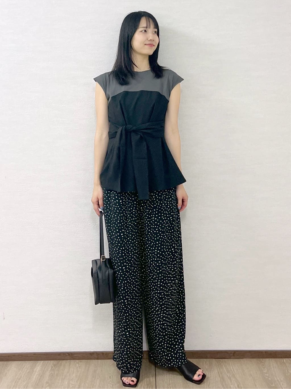 sachikoさんの「OPAQUE.CLIP｜ビスチェドッキングカットソー【洗濯機洗い可】」を使ったコーディネート