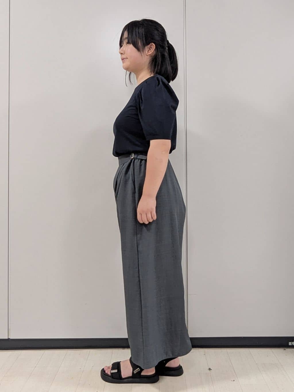 Nonさんの「index｜《7色展開／XS-LLサイズ》多機能タックスリーブトップス【汗ジミ防止／吸水速乾／接触冷感／UVケア」を使ったコーディネート