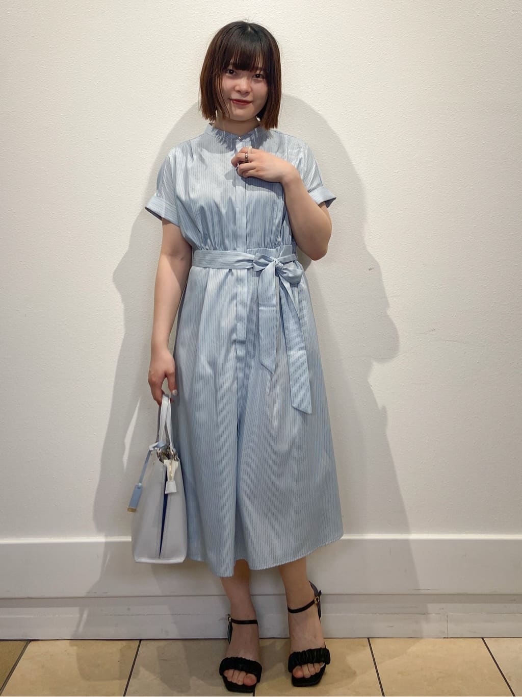 kimiさんの「index｜《XS-LLサイズ》マルチストライプシャツワンピース【洗濯機洗い可／イージーアイロン／防シワ】」を使ったコーディネート