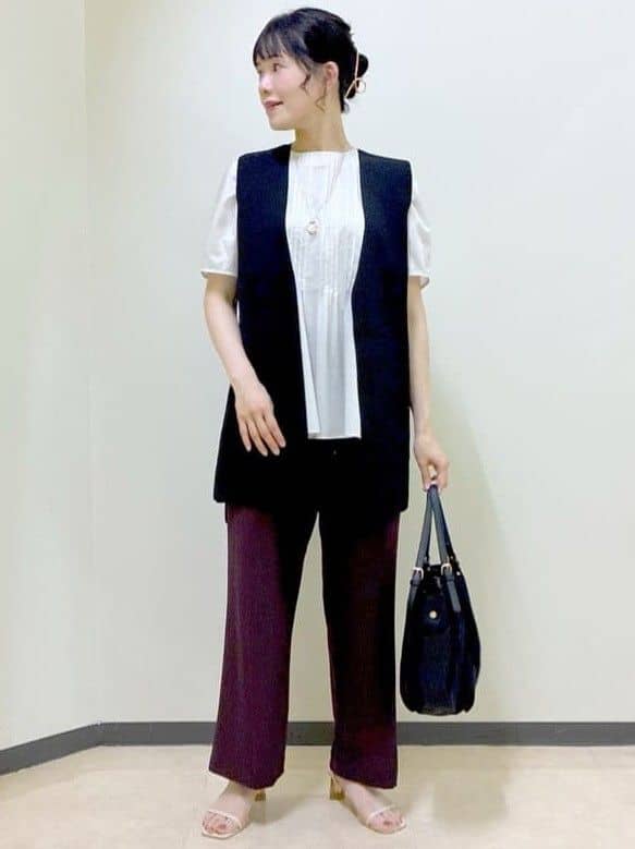  beni_gingerさんの「Reflect｜【すっきり見え！長め丈】ピンタックデザインチュニックブラウス」を使ったコーディネート