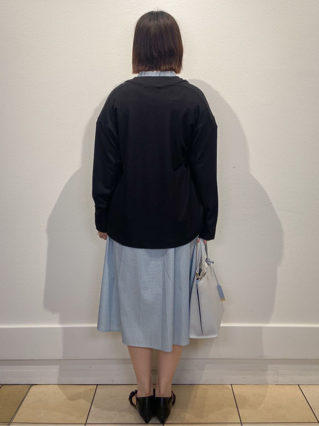 kimiさんの「index｜《XS-LLサイズ》マルチストライプシャツワンピース【洗濯機洗い可／イージーアイロン／防シワ】」を使ったコーディネート