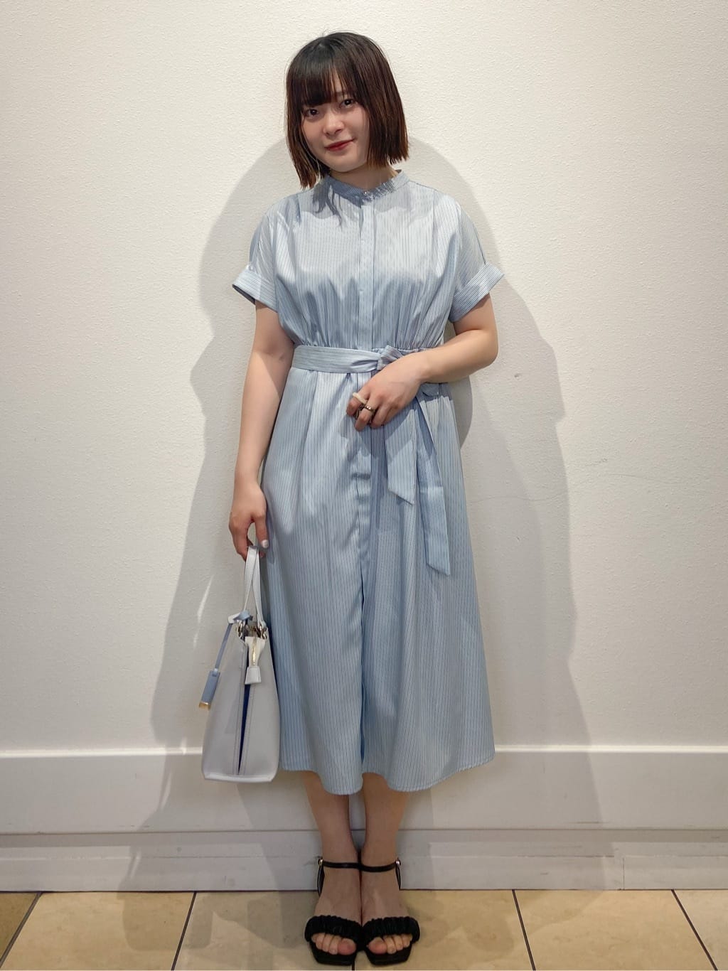 kimiさんの「index｜《XS-LLサイズ》マルチストライプシャツワンピース【洗濯機洗い可／イージーアイロン／防シワ】」を使ったコーディネート