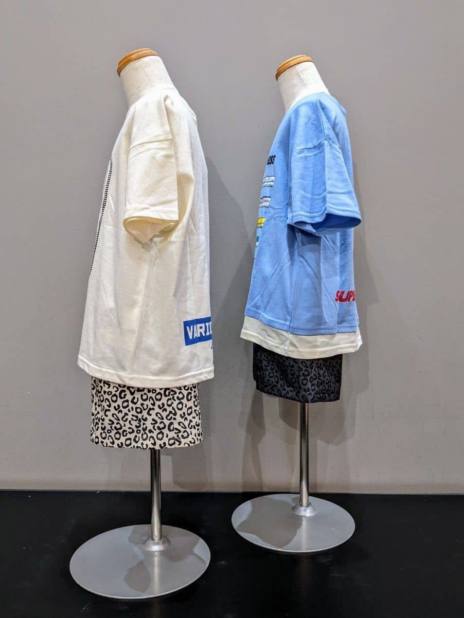 vacheさんの「SHOO･LA･RUE｜【100-150cm/撥水】サイドポケット総柄ハーフパンツ」を使ったコーディネート