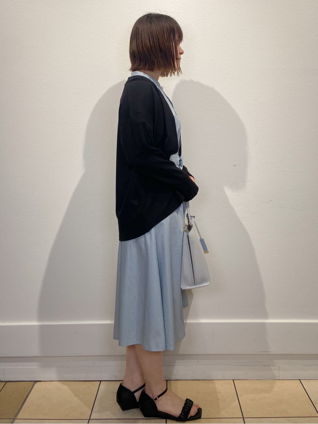 kimiさんの「index｜《XS-LLサイズ》マルチストライプシャツワンピース【洗濯機洗い可／イージーアイロン／防シワ】」を使ったコーディネート