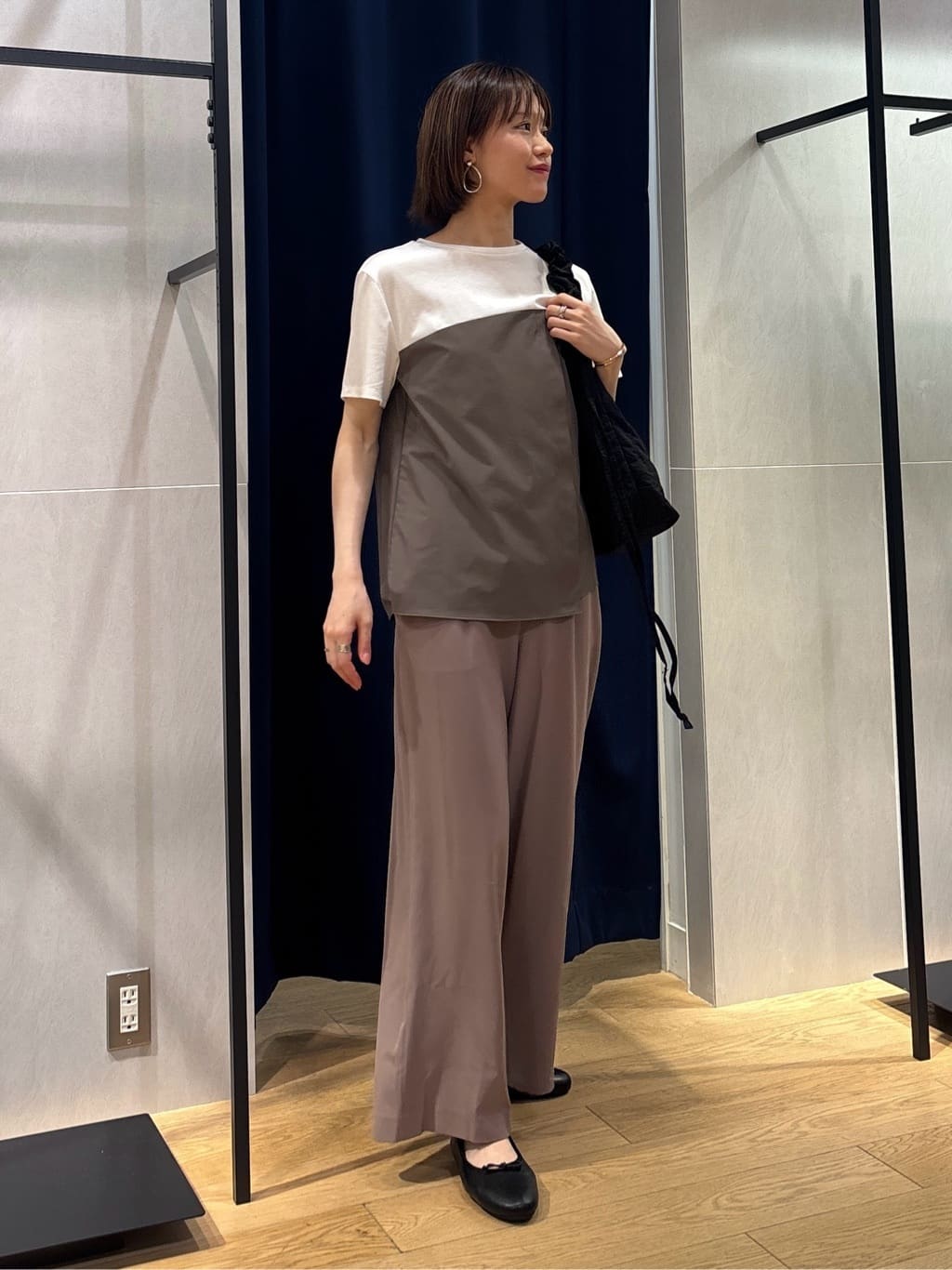kanaeさんの「INDIVI｜【洗える】ビスチェレイヤード風トップス」を使ったコーディネート