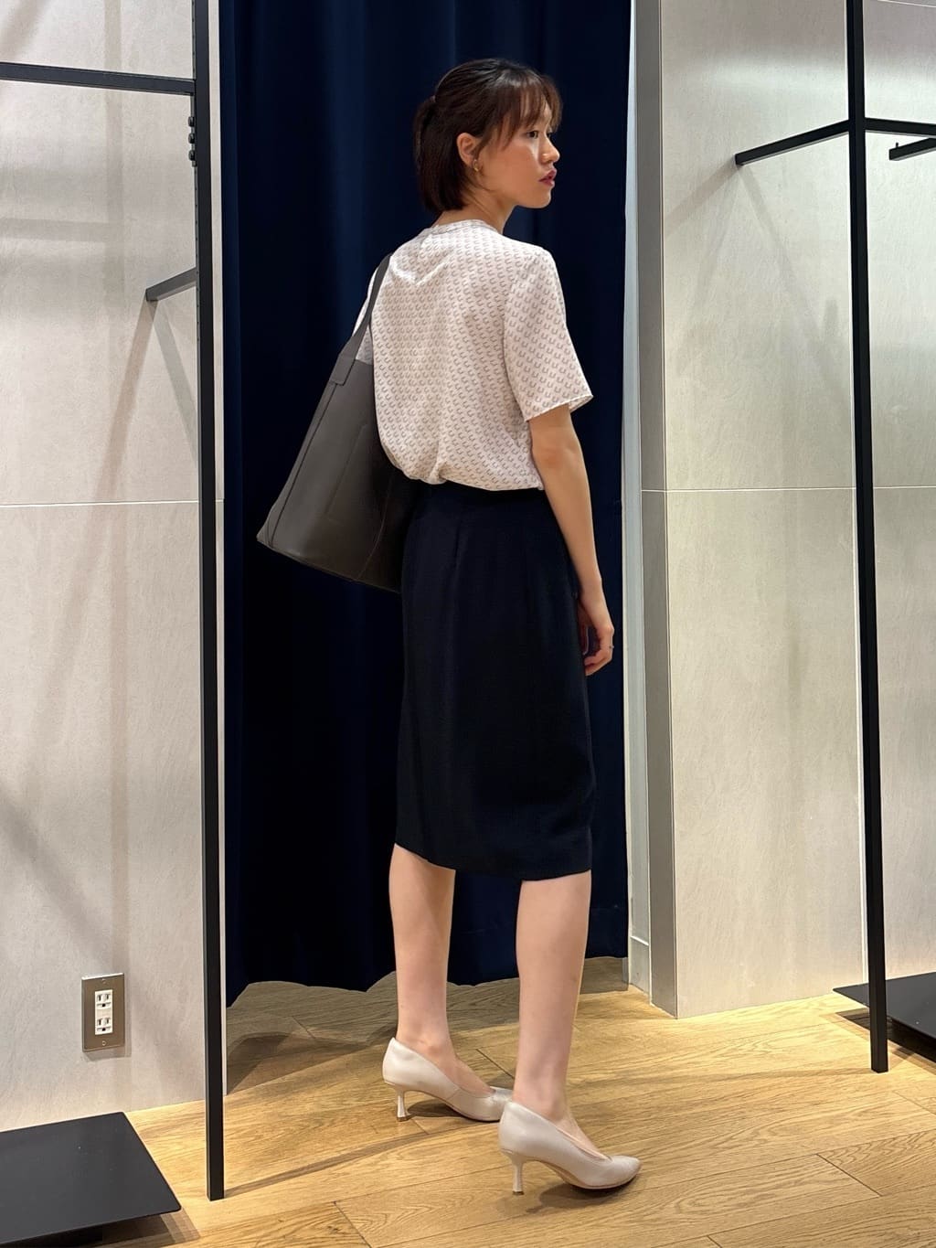 kanaeさんの「INDIVI｜【定番スーツ／UVケア／洗える】ウール調テーラードジャケット」を使ったコーディネート
