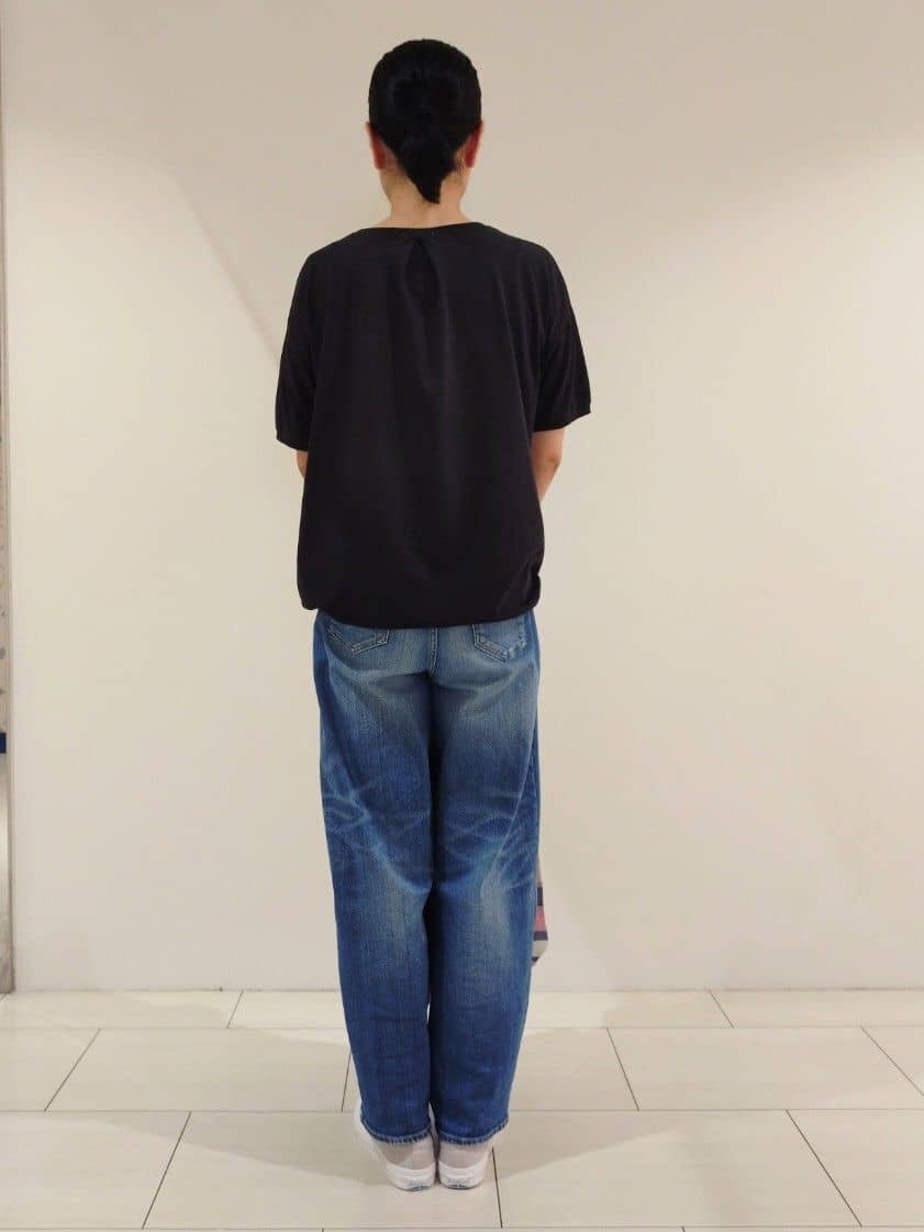 WATAさんの「Dessin｜【マシンウォッシャブル・A4収納可】ランダムボーダーニットBAG」を使ったコーディネート