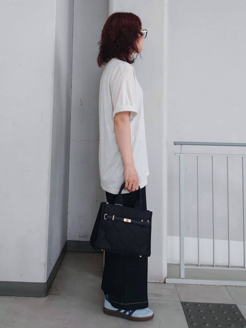 maruさんの「THE SHOP TK｜ポリ麻プリント半袖Tシャツ【洗濯機OK】」を使ったコーディネート