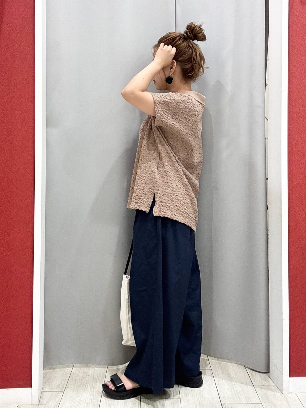shioさんの「SHOO･LA･RUE｜【ひんやり/UV】キレイもすっきりも叶える マリン風ガウチョパンツ」を使ったコーディネート