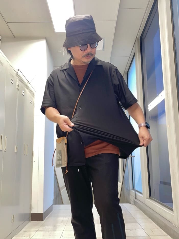 MAKOTO AIさんの「TAKEO KIKUCHI｜【COOL CITY WEAR】エアートール オープンカラーシャツ /接触冷感・通気性」を使ったコーディネート