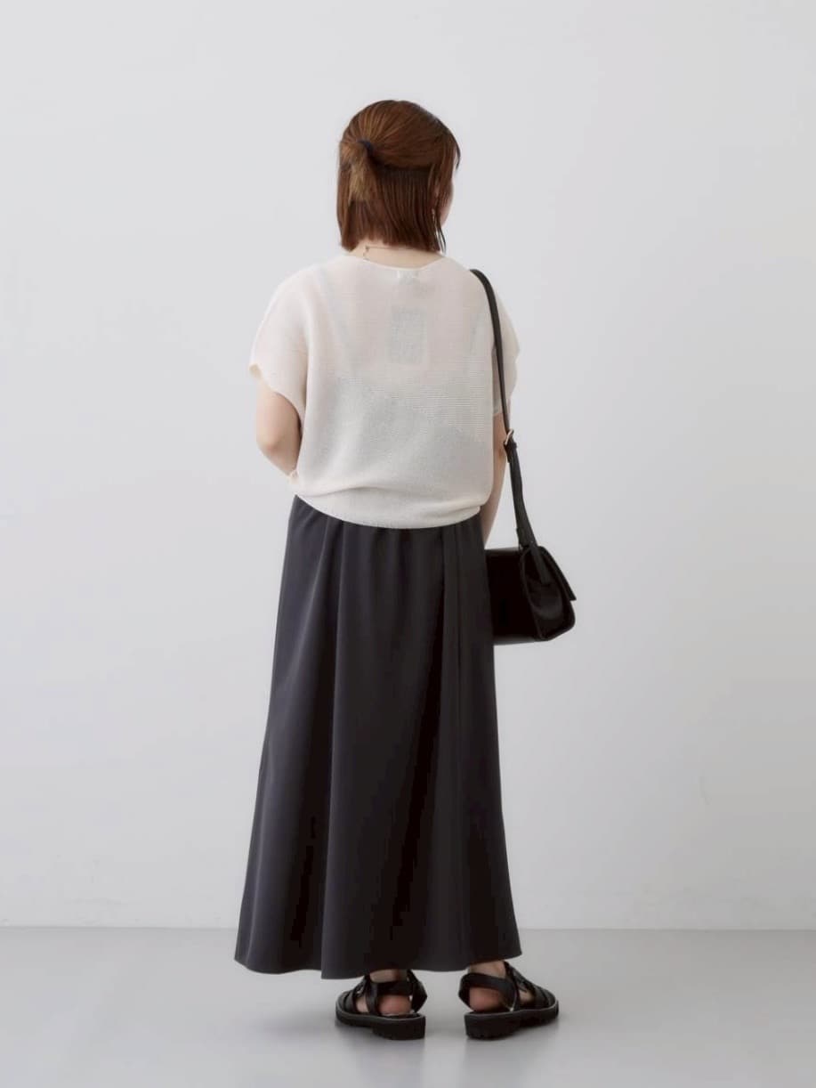 sakuさんの「INDIVI｜【UVケア】エアリージョーゼット キャミワンピース」を使ったコーディネート