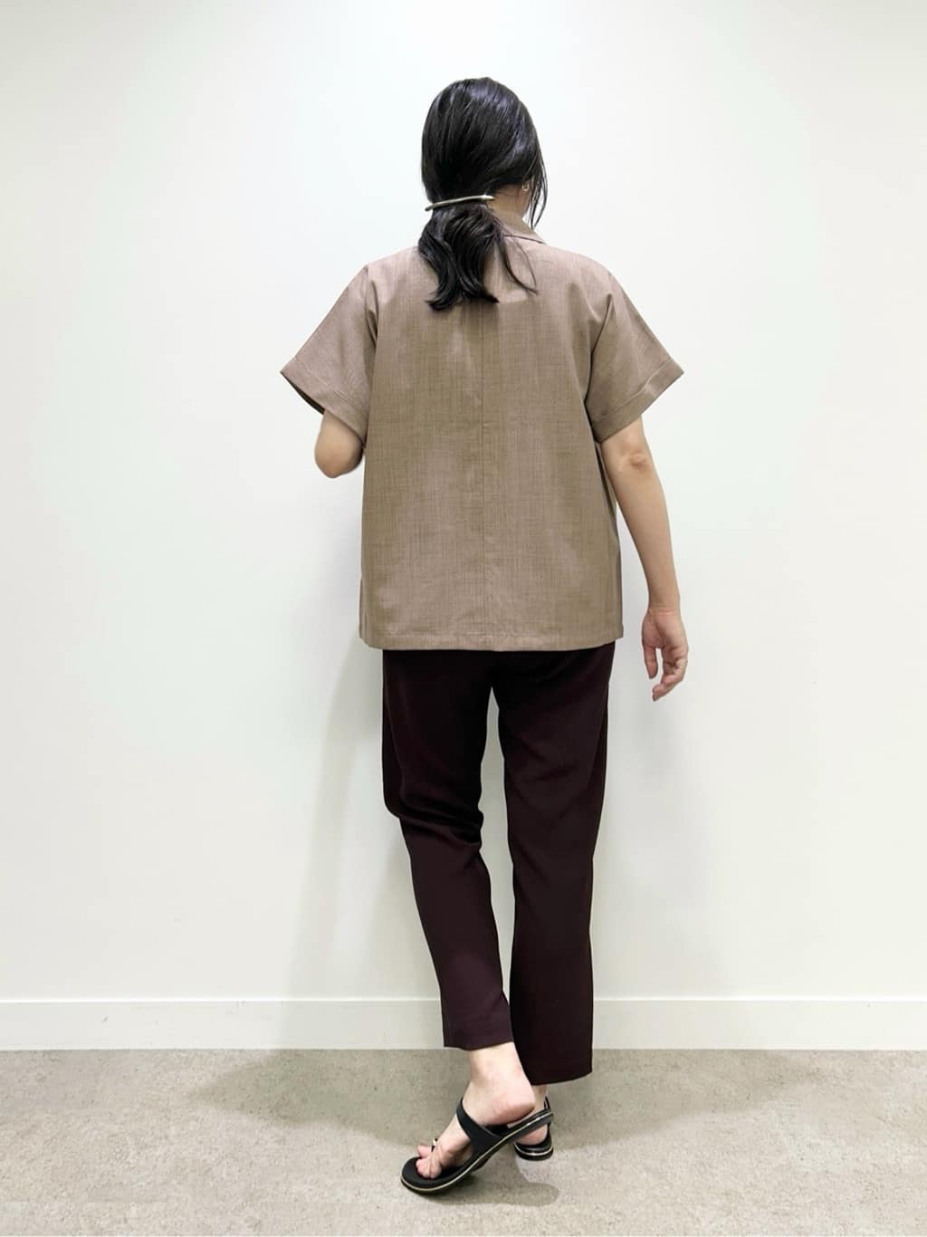 shinoさんの「SHOO･LA･RUE｜【S-LL】さらりと着たい大人のための 麻調半袖ジャケット」を使ったコーディネート