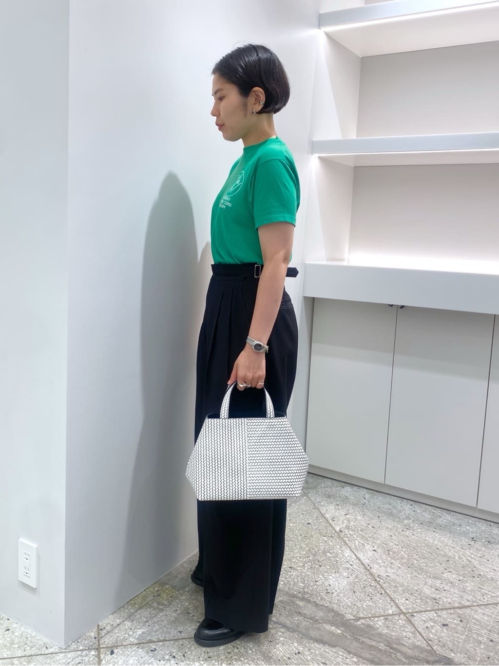 Uさんの「HIROKO HAYASHI｜OTTICA（オッティカ）2wayショルダーバッグ」を使ったコーディネート