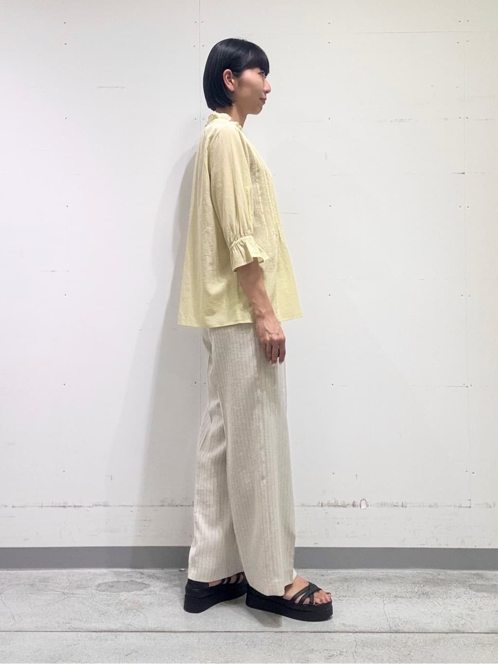 naoさんの「INDIVI｜【洗える/コットン】ピンタックシアーブラウス」を使ったコーディネート