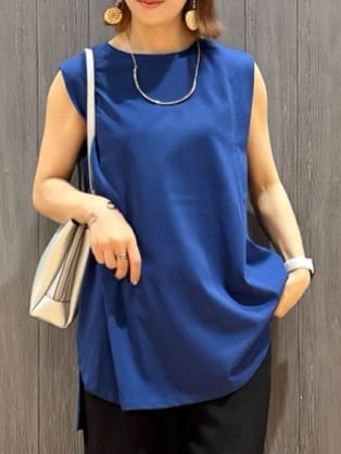 meiさんの「SHOO･LA･RUE｜【S-LL/セットアップ可】リラックスカジュアルに ぽこぽこイージーパンツ」を使ったコーディネート
