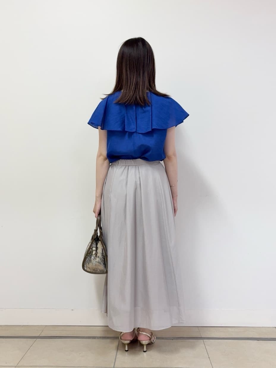 asamiさんの「UNTITLED｜【きれいめ/洗える/フリル】ラッフルシアーブラウス」を使ったコーディネート
