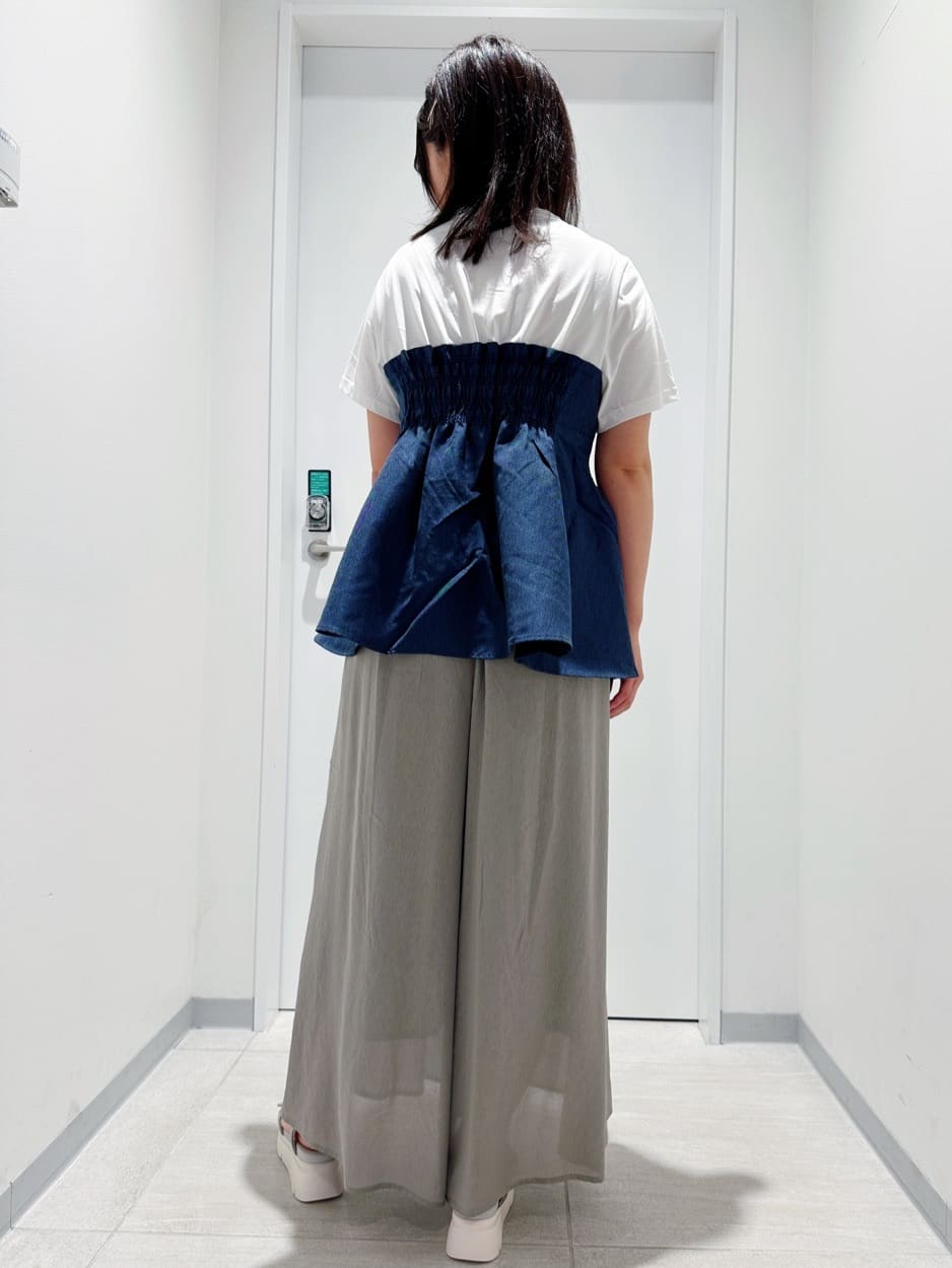 Fumikaさんの「grove｜贅沢フレアーが高見え ドッキングビスチェT」を使ったコーディネート
