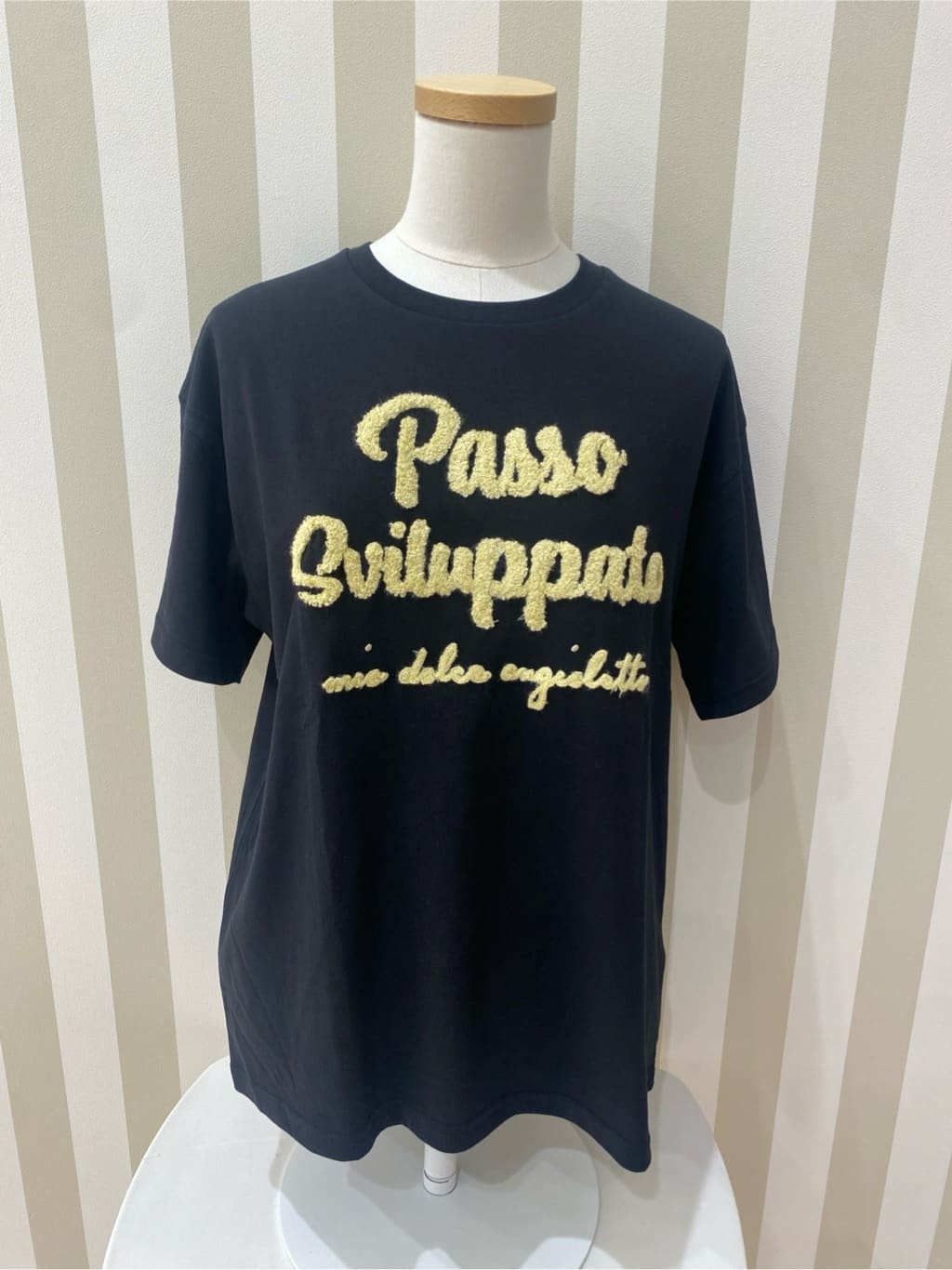 ゆうゆうさんの「SHOO･LA･RUE｜【ひんやり/S-LL】サガラ刺繍ロゴTシャツ」を使ったコーディネート