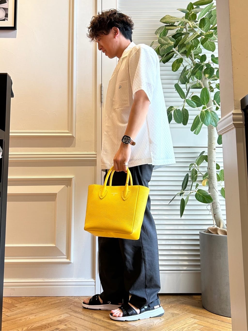須田　慎二郎さんの「DRESSTERIOR｜◆プエルトリコシャツ」を使ったコーディネート