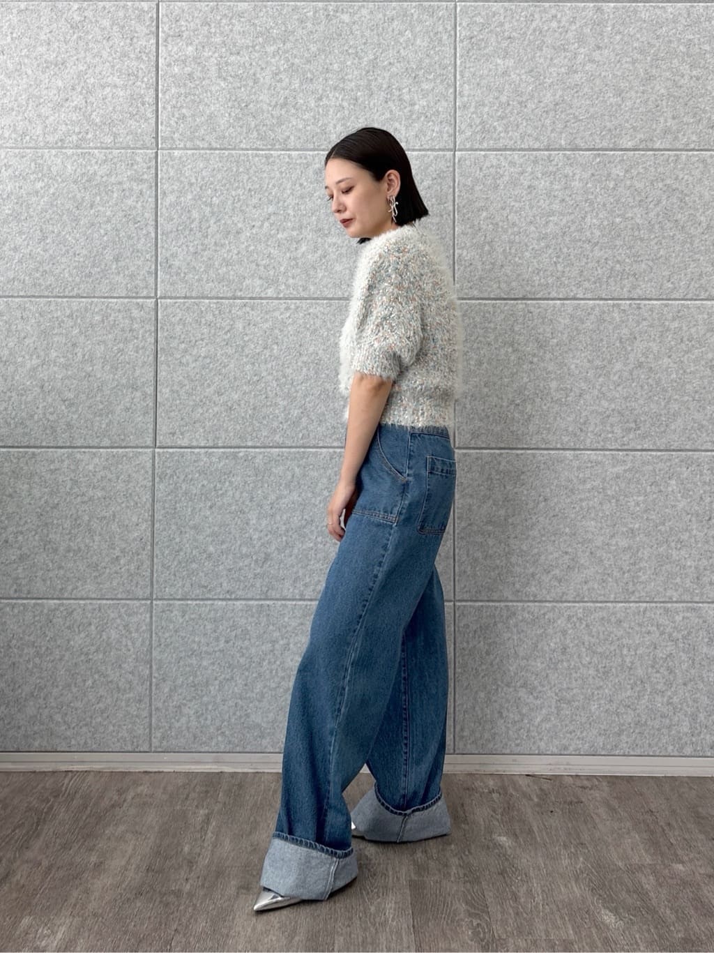 ayanoさんの「INDIVI｜カラーネップニット」を使ったコーディネート
