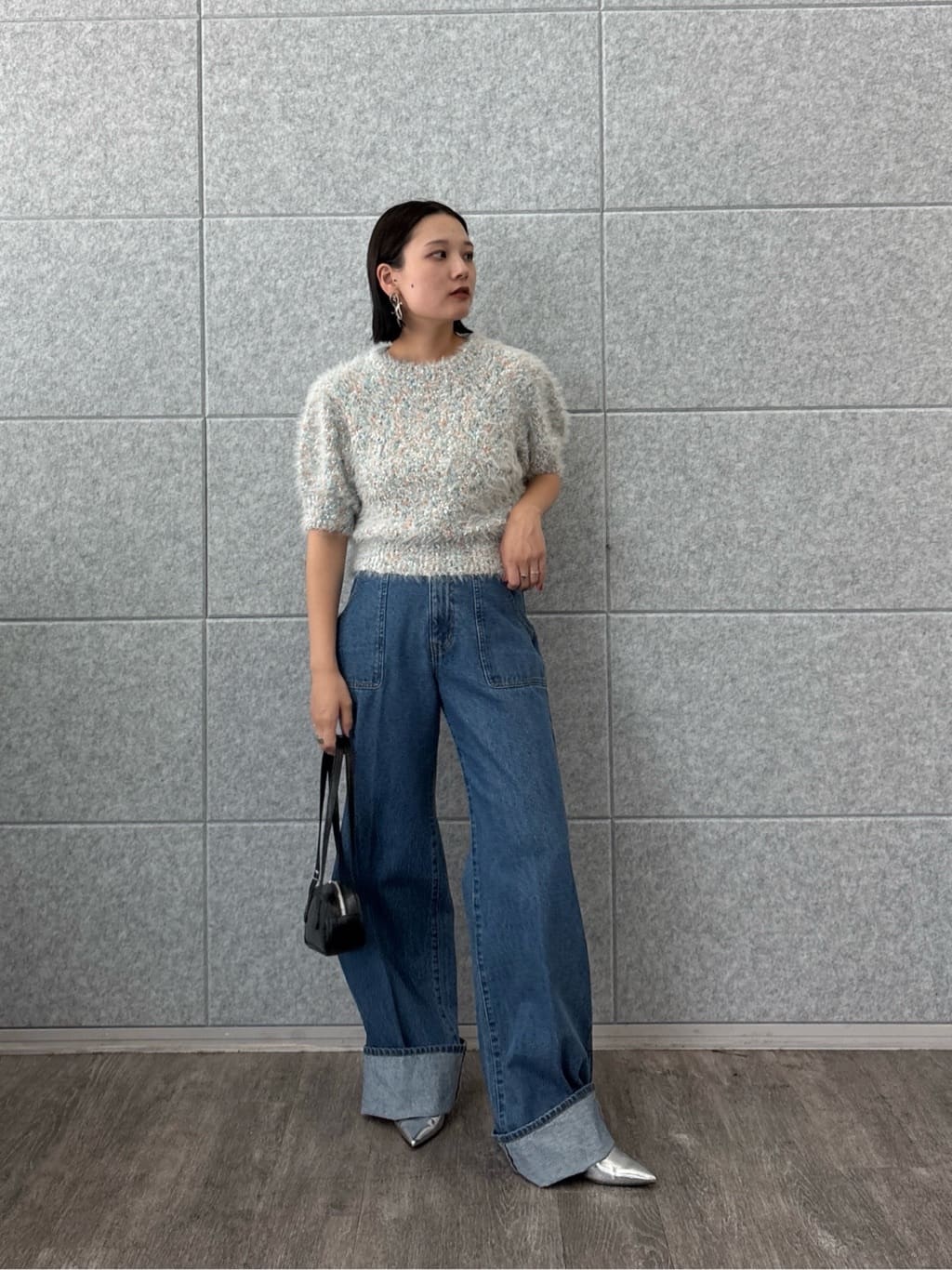 ayanoさんの「INDIVI｜カラーネップニット」を使ったコーディネート