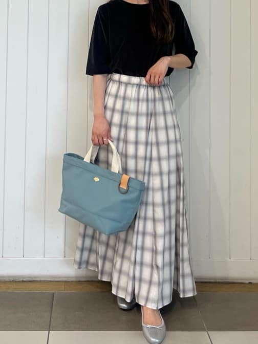 Minaさんの「Dessin｜【洗える】シアーベロアトップス」を使ったコーディネート