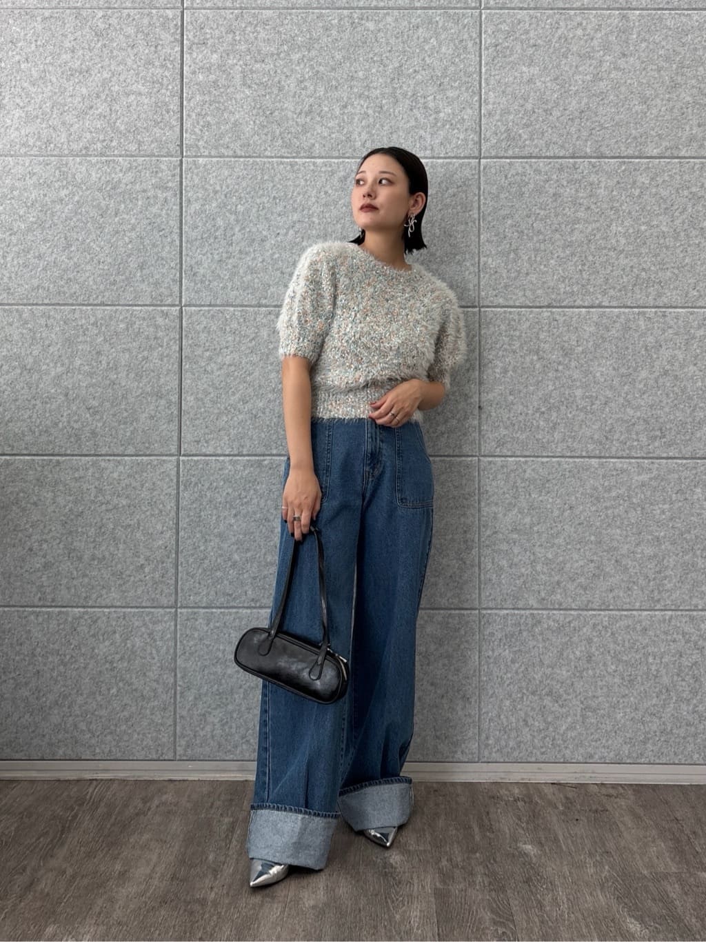 ayanoさんの「INDIVI｜カラーネップニット」を使ったコーディネート