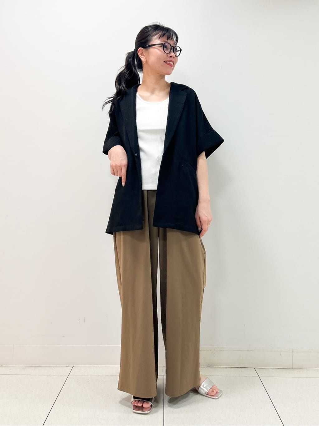 Kaiさんの「Dessin｜【2WAY・洗える】リブタンクトップ」を使ったコーディネート