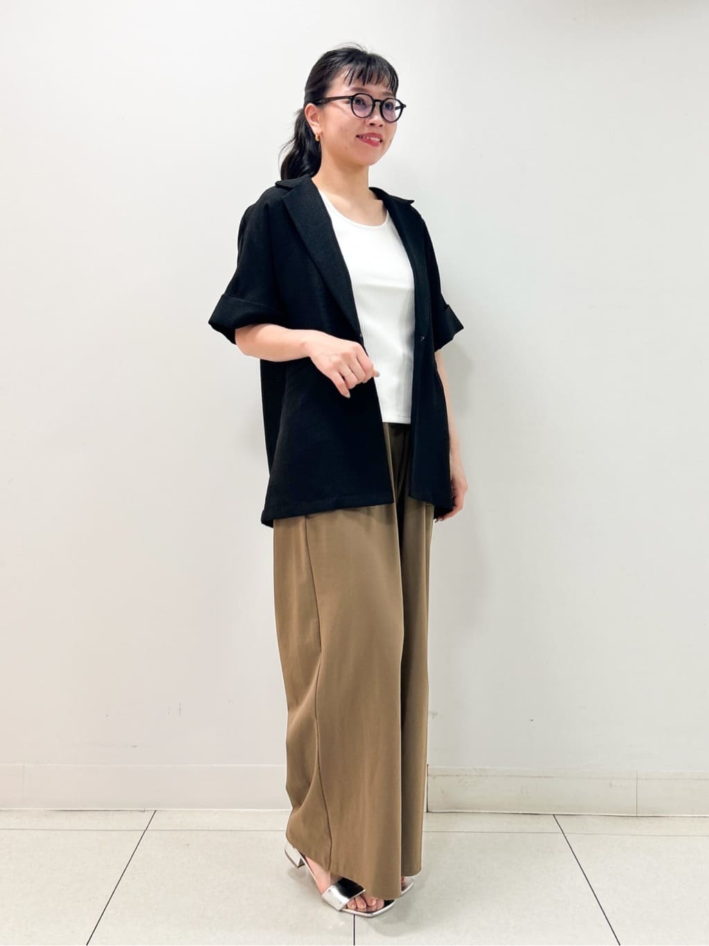 Kaiさんの「Dessin｜【2WAY・洗える】リブタンクトップ」を使ったコーディネート