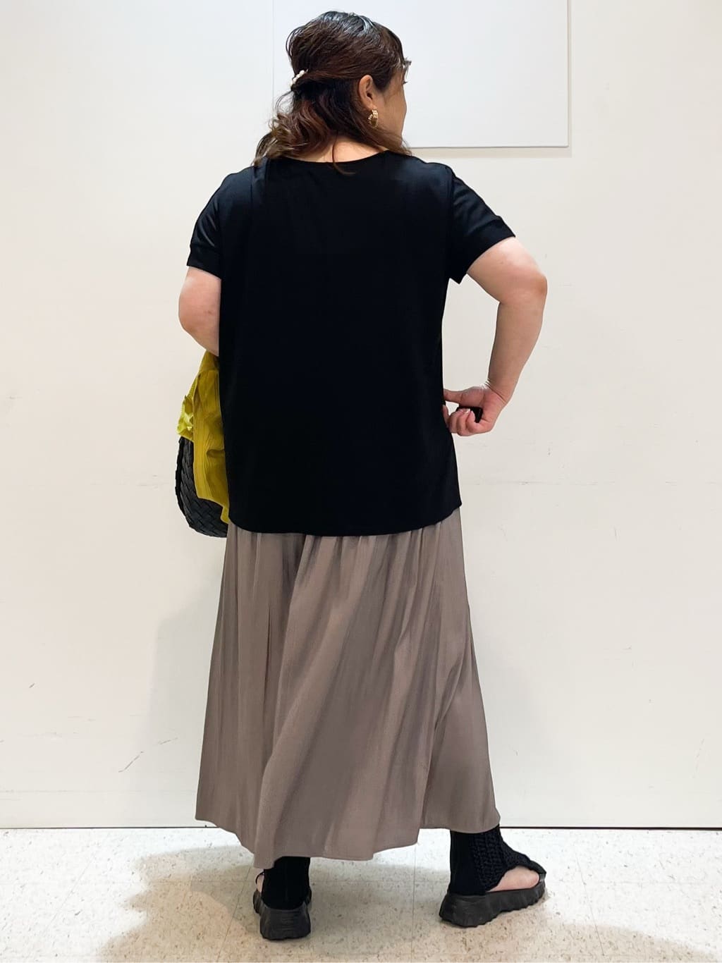 kimmyさんの「Reflect｜【ウエストゴム仕様／長く着られる◎】スカーチョパンツ」を使ったコーディネート
