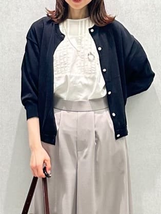 Miwaさんの「UNTITLED｜リーベルラメベア天竺プルオーバファブリック」を使ったコーディネート