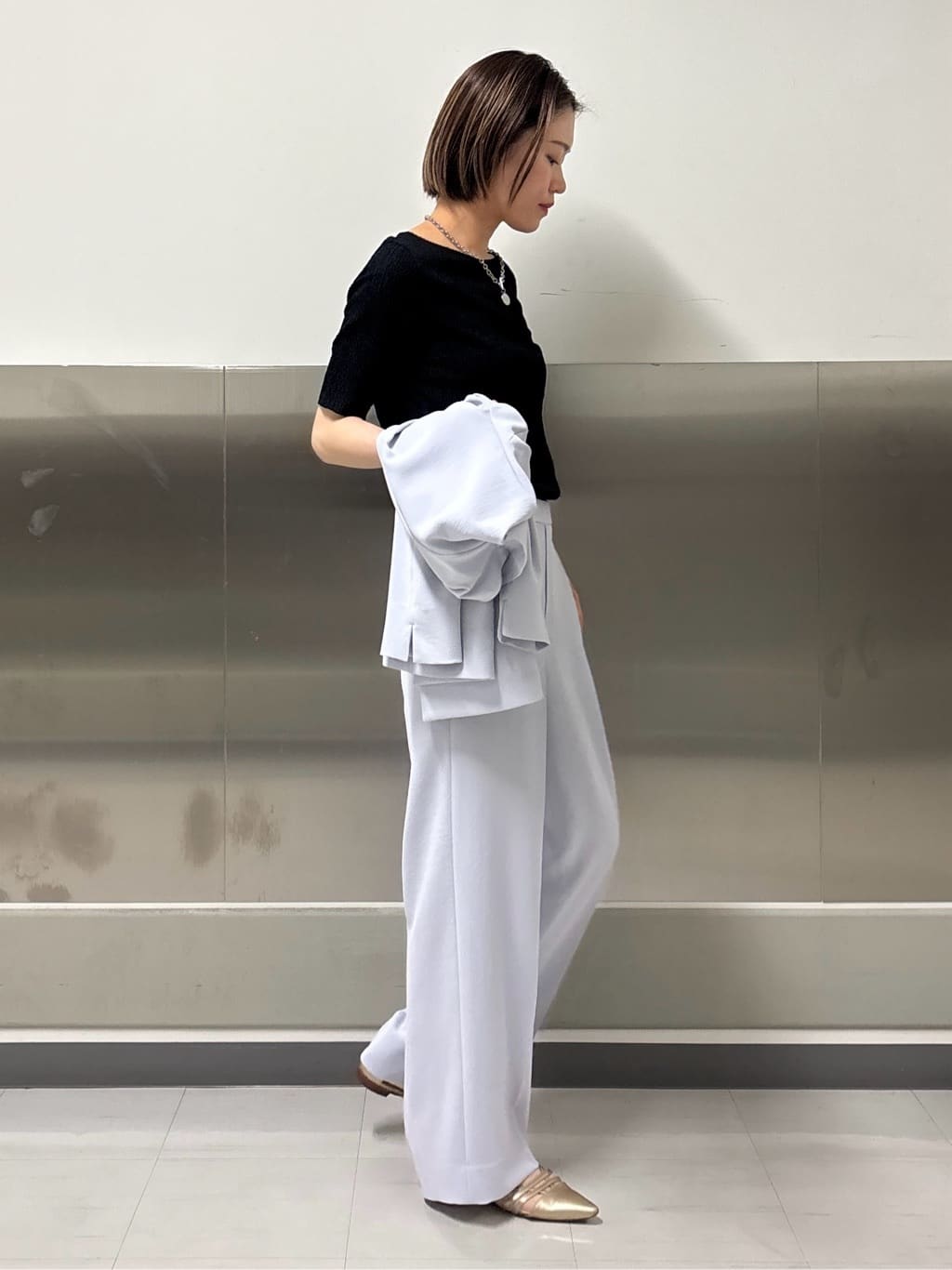 kanaeさんの「INDIVI｜【着る日傘／遮熱／UVケア】ワイドパンツ」を使ったコーディネート