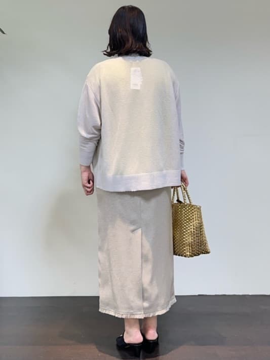 Asamiさんの「UNTITLED｜【ジャージ素材】インナードッキングシアーカットソー」を使ったコーディネート