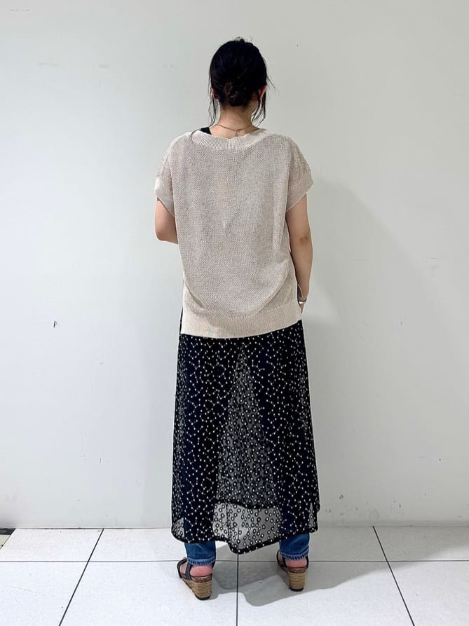 そんさんの「INDIVI｜【トレンド感◎】レイヤード レーススカート」を使ったコーディネート
