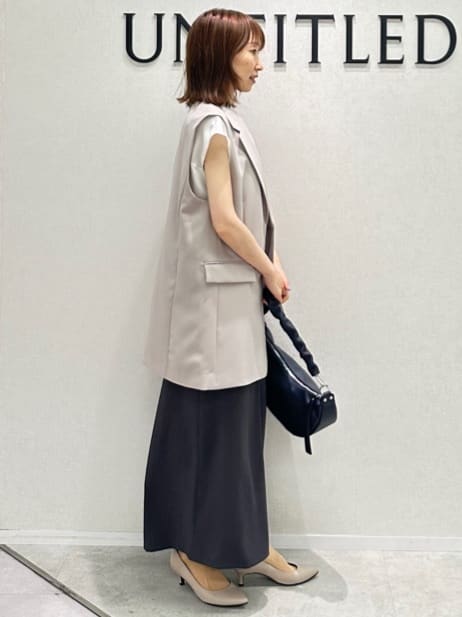 Miwaさんの「UNTITLED｜◆【UVカット/接触冷感/きれいめ/ストレッチ性】サテンドッキングブラウス」を使ったコーディネート