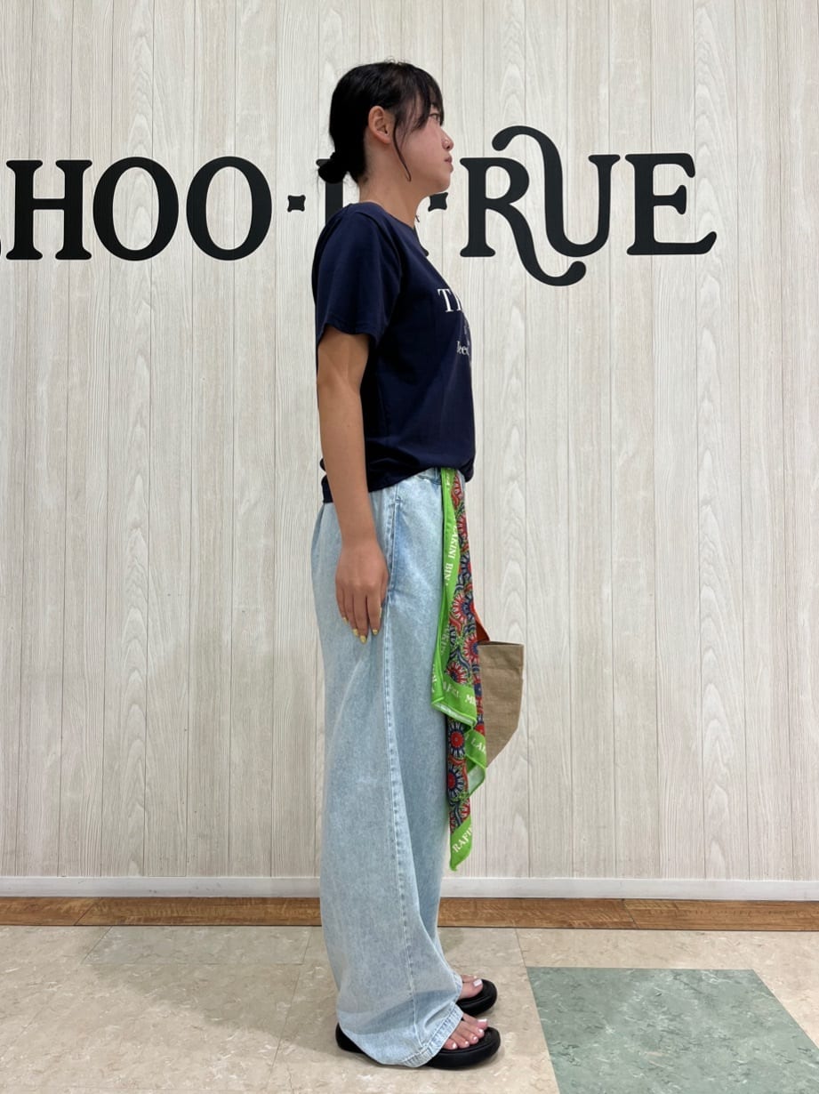 ねぎまさんの「SHOO･LA･RUE｜【S-LL/ひんやり/UV】選べる6柄でそれぞれ欲しくなる プリントTシャツ」を使ったコーディネート