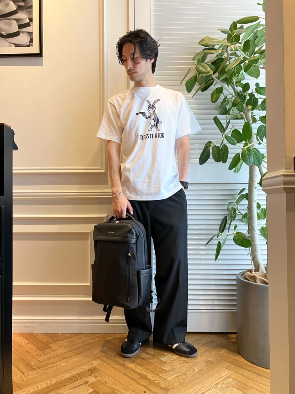 junyaさんの「DRESSTERIOR｜【荷重軽減】サスペンション バックパック」を使ったコーディネート