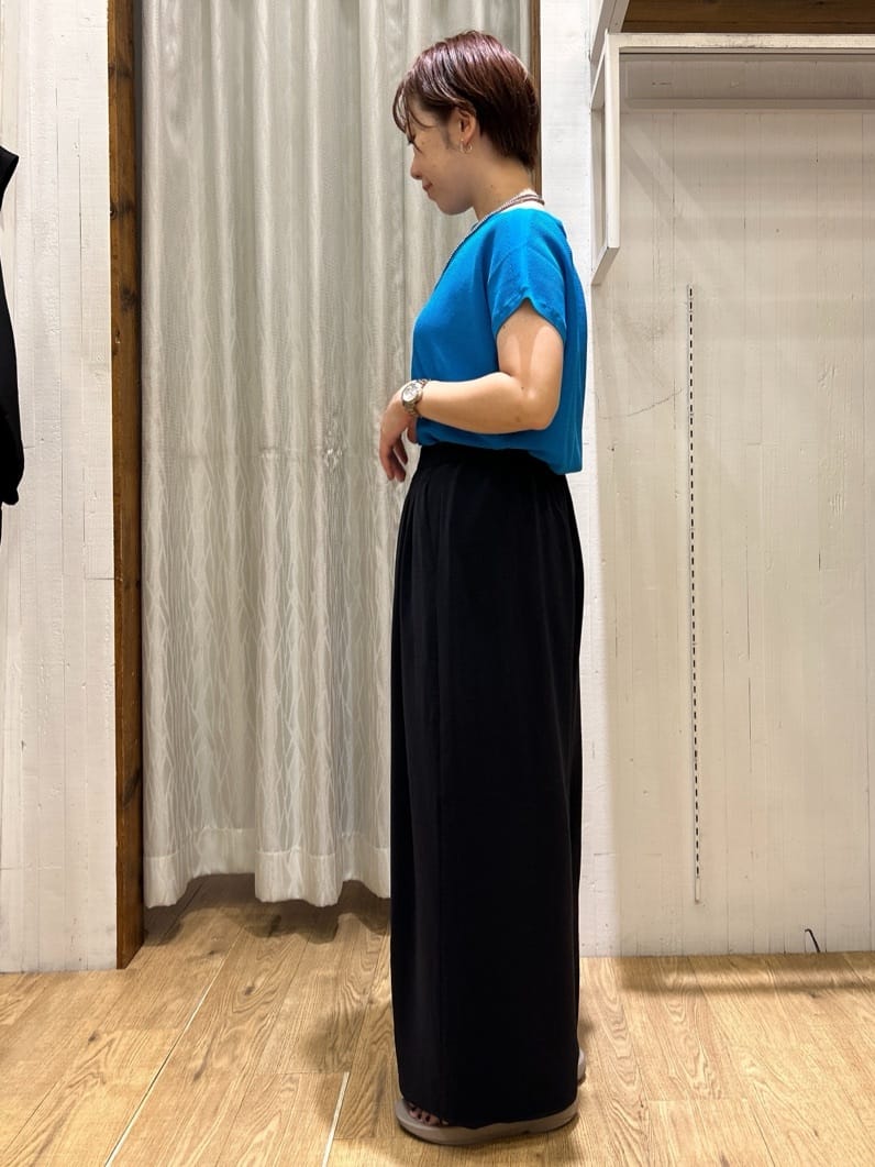 ga_riさんの「THE SHOP TK｜【6色展開】さらさらフレンチニット【毛玉になりにくい/洗濯機OK】」を使ったコーディネート