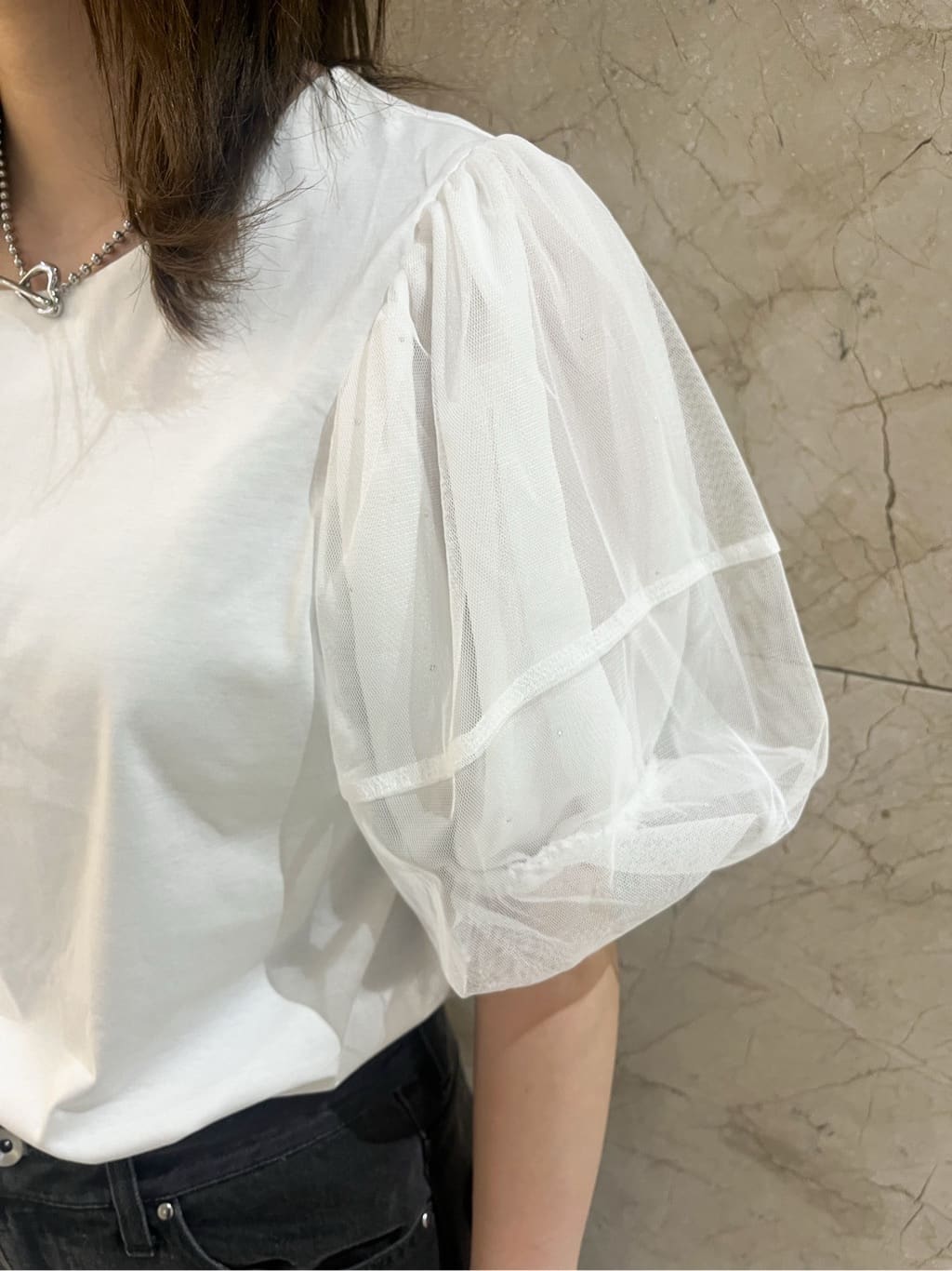 まひるさんの「index｜《丈が選べる》ストレートデニムパンツ【洗濯機洗い可】」を使ったコーディネート