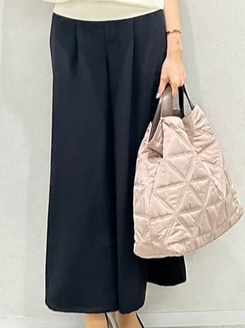 Miwaさんの「UNTITLED｜【トレンド/きれいめ】5分袖ポロニット」を使ったコーディネート